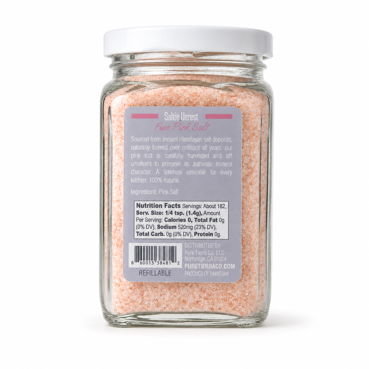 Himalayan Fine Salt Jar 10oz