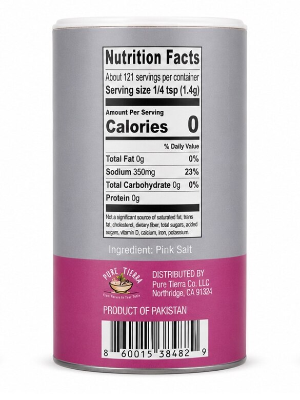Himalayan Pink Fine Salt Shaker  6 oz
